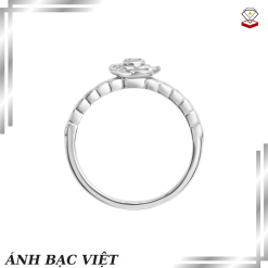 nhẫn bạc bông hoa