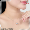 Mặt dây chuyền Kim cương Vàng Trắng 14K