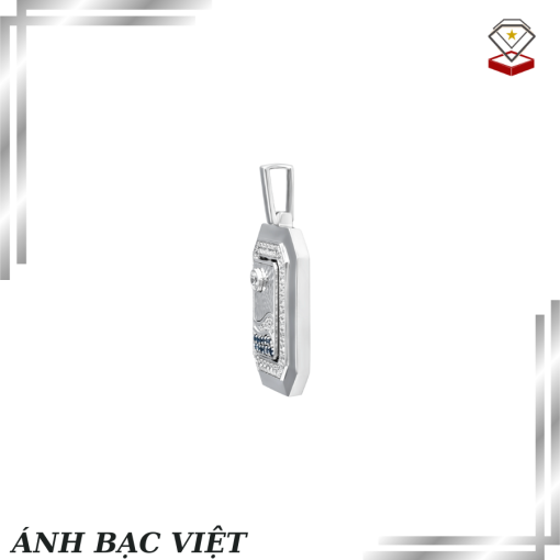 Mặt dây chuyền Nam Kim cương Vàng Trắng 14K MANCODE Thuận Buồm Xuôi Gió