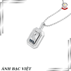 Mặt dây chuyền Nam Kim cương Vàng Trắng 14K MANCODE Thuận Buồm Xuôi Gió