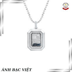 Mặt dây chuyền Nam Kim cương Vàng Trắng 14K MANCODE Thuận Buồm Xuôi Gió