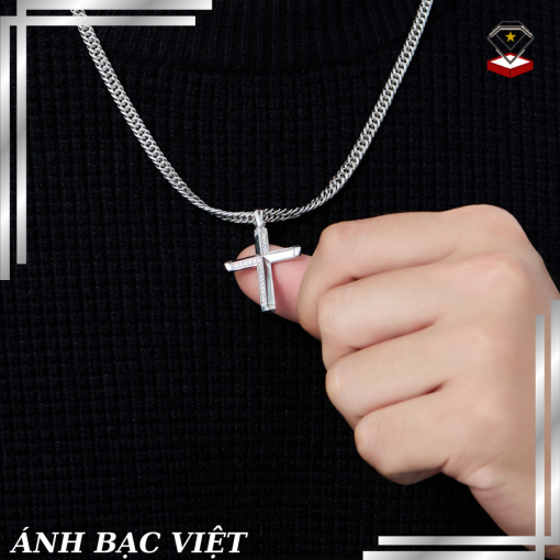 Mặt dây chuyền Kim cương Vàng Trắng 14K